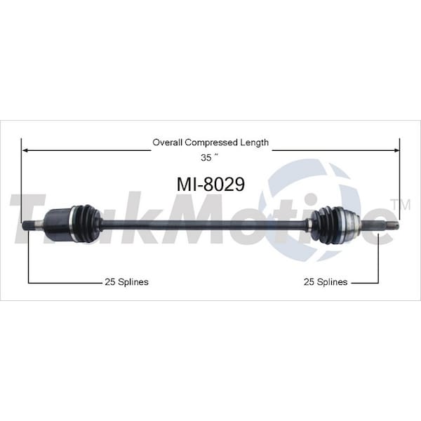 Surtrack Axle Cv Axle Shaft, Mi-8029 MI-8029 - main
